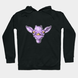 cute purple baby giraffe face Hoodie